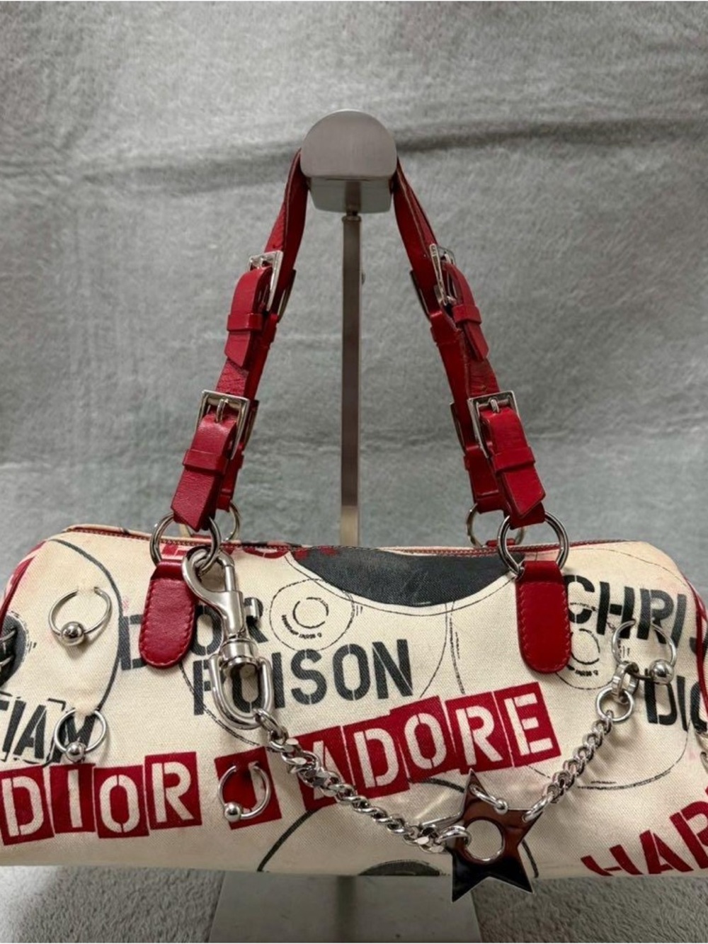 RARE Dior S/S 2004 “Hardcore” Limited Edition Boston Bag ONLY 500 WORLDWIDE